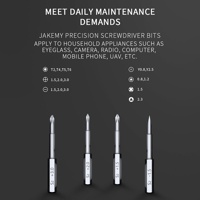 JAKEMY JM-8171 17-in-1 Precision Screwdriver Set Clock Watch Glasses Repair Tools Kit JAKEMY JM-8171 17-in-1 Precision Screwdriver Set Clock Watch Glasses Repair Tools Kit